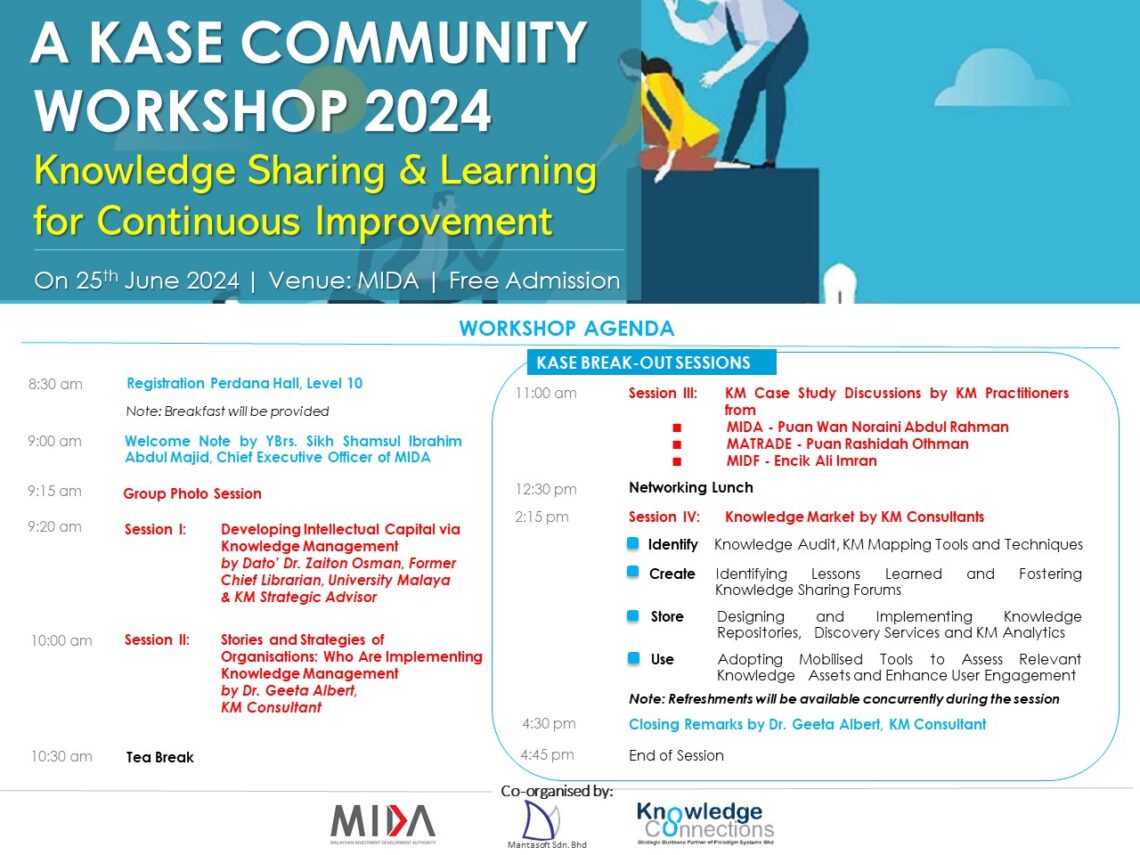 A KASE COMMUNITY WORKSHOP 2024 - Knowledge Sharing & Learning for ...